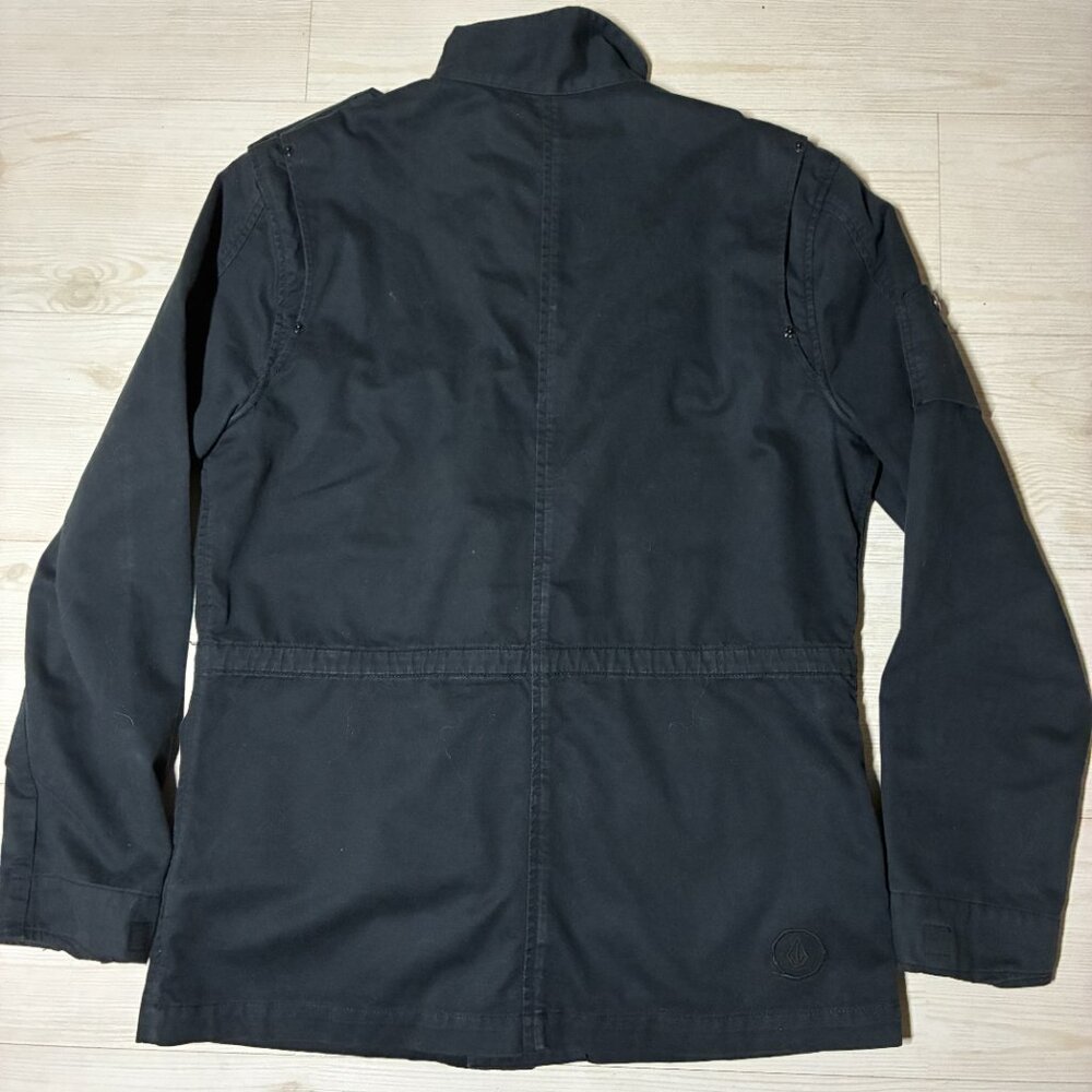 Vintage Volcom "Bondi" Scout Military Jacket - Leopard Print Lining - Y2K Skate - Picture 5 of 9